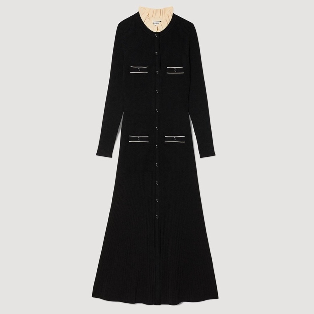 Sandro knit maxi dress size 38